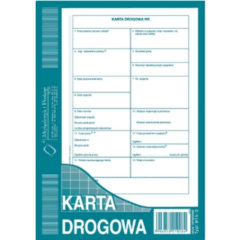 Karta drogowa A5 815-3